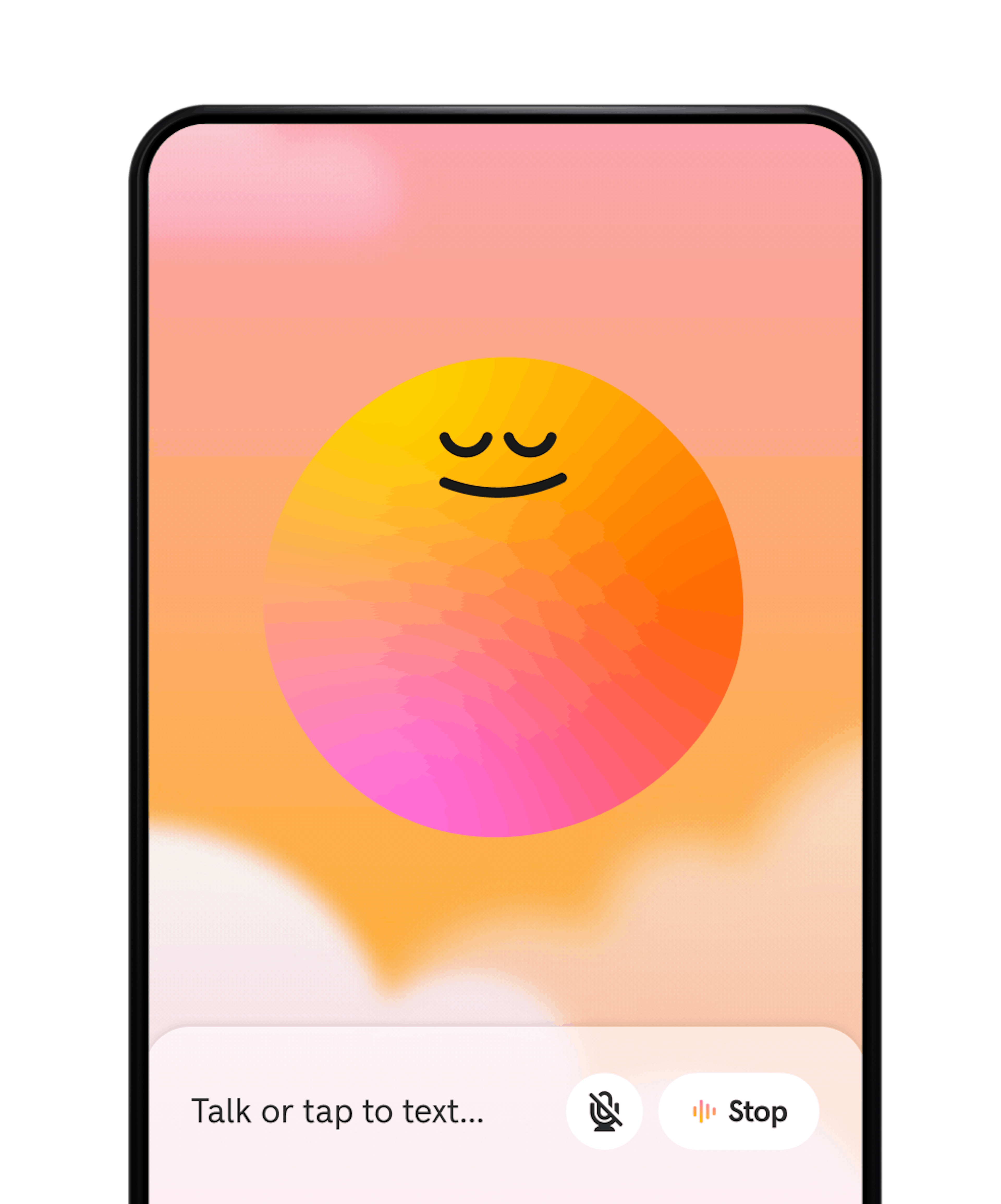 Phone screen for Ebb