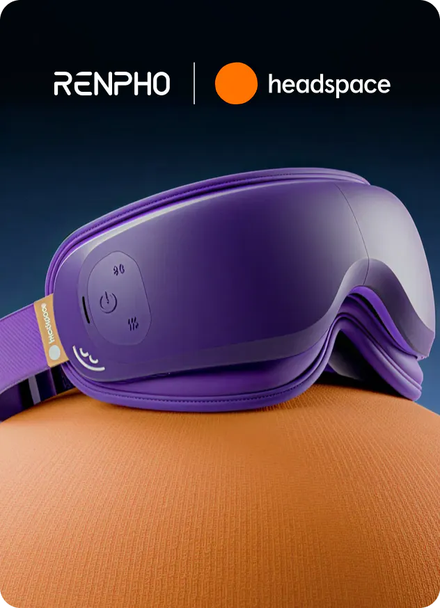 Renpho sleep mask in collaboration with Headspace